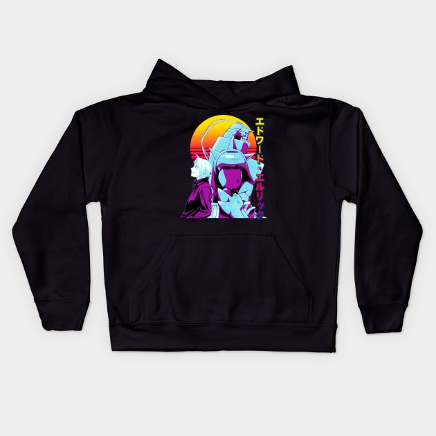 Edward Elric Kids Hoodie by Retrostyle